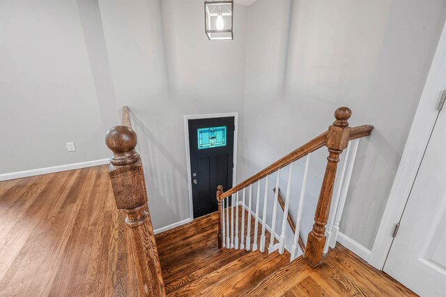116 Amsterdam Ave, West Babylon, NY 11704 - entrance foyer featuring wood finished floors and baseboards