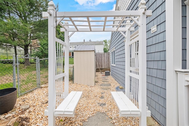 12 Hillside Ter, Amawalk, NY 10501 - view of yard featuring a pergola and a gate