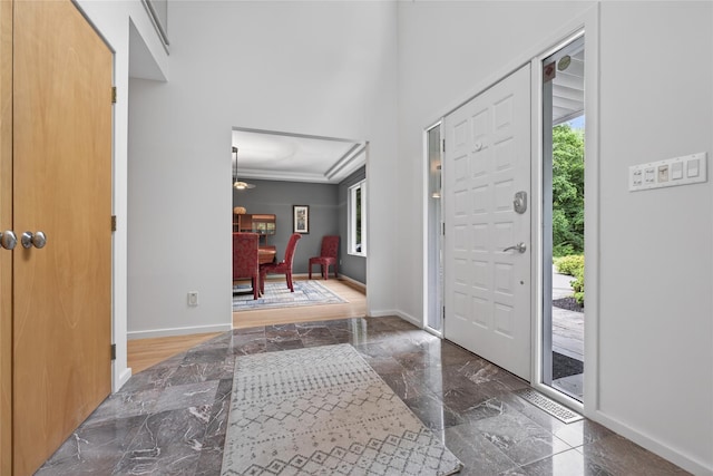 109 Sleight Plass Rd, Poughkeepsie, NY 12603 - entrance foyer featuring plenty of natural light and marble tiled floors
