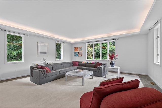 109 Sleight Plass Rd, Poughkeepsie, NY 12603 - living area with a raised ceiling and healthy amount of natural light
