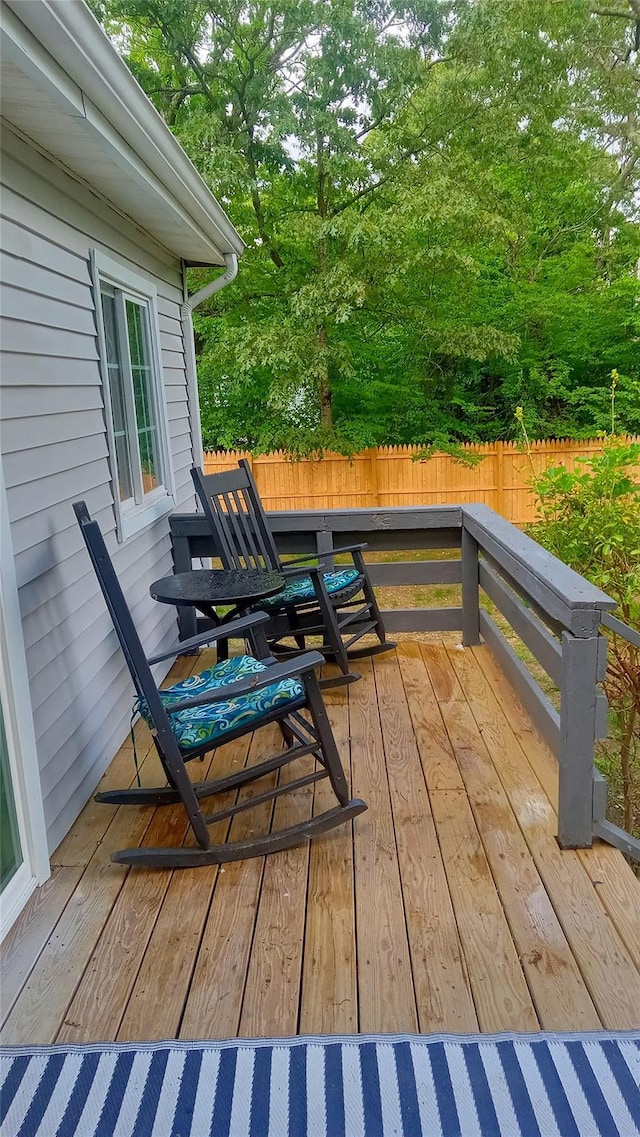 34 Park Ln, Medford, NY 11763 - deck featuring a fenced backyard
