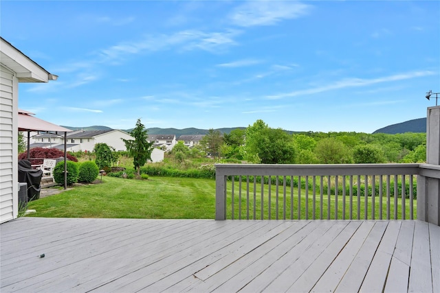 221 Tamerisk Ln, New Windsor, NY 12553 - deck with a lawn