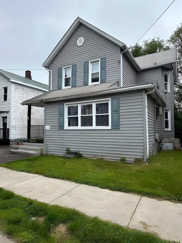 142 Ball St, Port Jervis, NY 12771 - view of front of home with a front yard