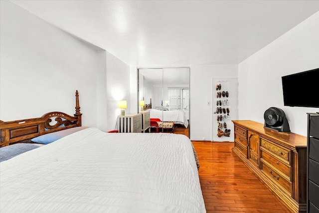 4705 Henry Hudson Pkwy W Unit 7F, Bronx, NY 10471 - bedroom with wood-type flooring and a closet