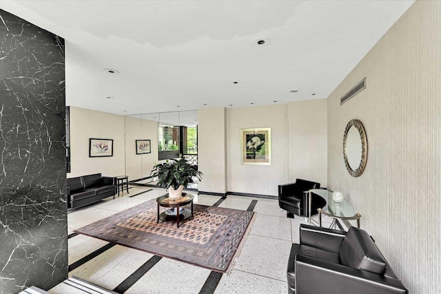 4705 Henry Hudson Pkwy W Unit 7F, Bronx, NY 10471 - building lobby featuring wallpapered walls