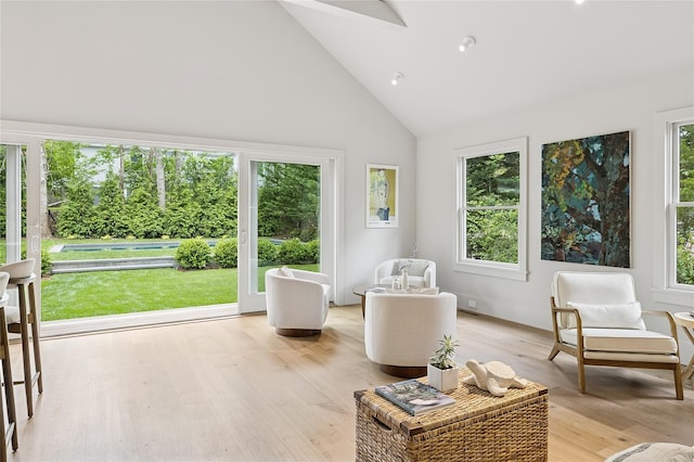 69 Bay View Dr W, Sag Harbor, NY 11963 - sunroom / solarium featuring vaulted ceiling