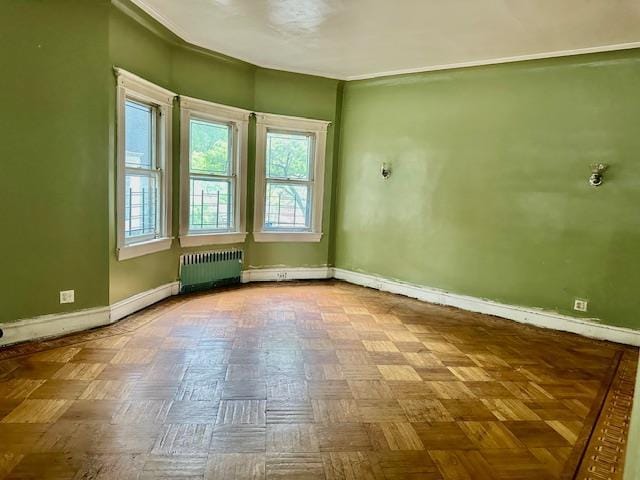 689 E 19th St, Brooklyn, NY 11230 - unfurnished room featuring radiator heating unit and baseboards