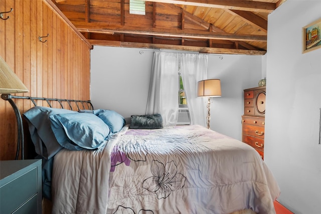 11 Waldweg Dr, Sparrowbush, NY 12780 - bedroom with wooden ceiling and wooden walls