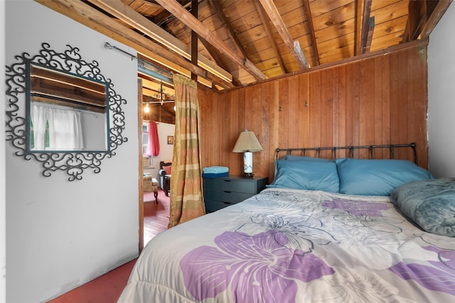 11 Waldweg Dr, Sparrowbush, NY 12780 - bedroom featuring wood ceiling, wooden walls, and wood finished floors