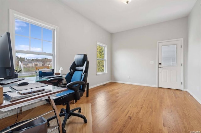 55 Hamptons Court Dr E Unit 55, Eastport, NY 11941 - home office with light wood-style flooring and baseboards