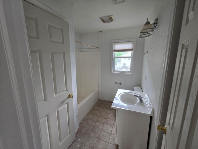 27 Thompson St, Port Jervis, NY 12771 - full bathroom featuring vanity, shower / washtub combination, and baseboards