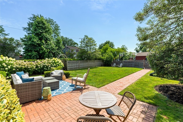 28 Shore Rd, Babylon, NY 11702 - view of patio / terrace featuring an outdoor hangout area