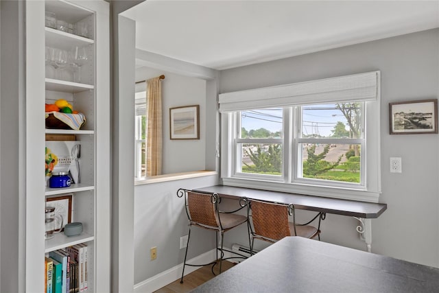 28 Shore Rd, Babylon, NY 11702 - office area with wood finished floors and baseboards