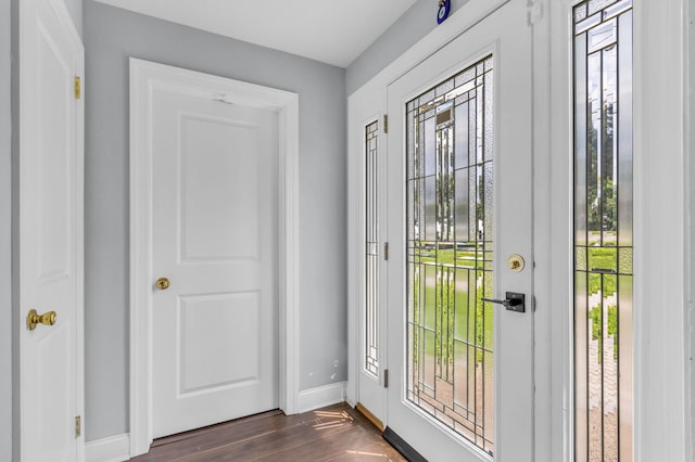 167 Grandview Ave, Nanuet, NY 10954 - entryway featuring healthy amount of natural light and dark wood-style floors