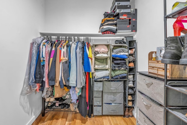 167 Grandview Ave, Nanuet, NY 10954 - walk in closet featuring wood finished floors