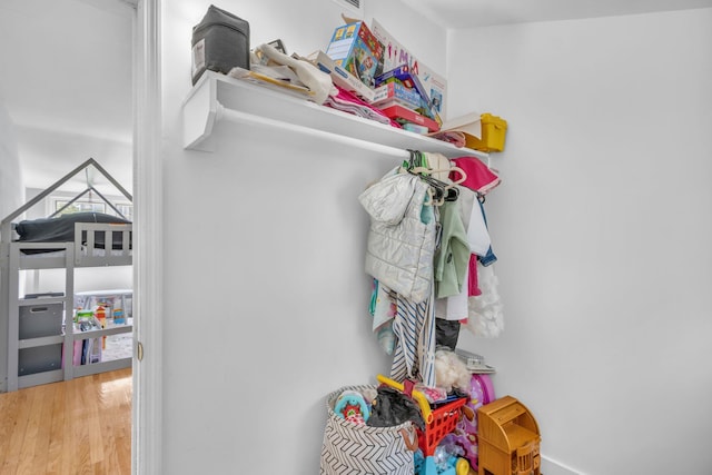 167 Grandview Ave, Nanuet, NY 10954 - walk in closet with wood finished floors