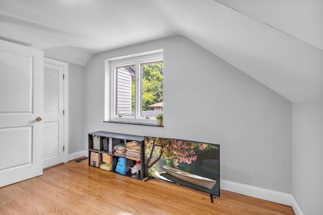 167 Grandview Ave, Nanuet, NY 10954 - additional living space featuring lofted ceiling and wood finished floors