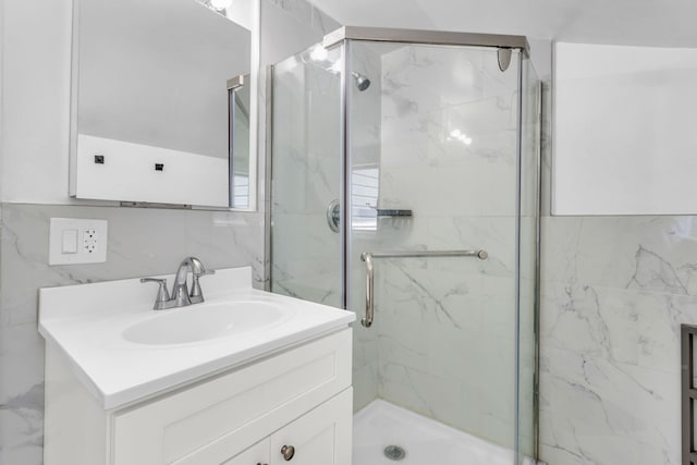 167 Grandview Ave, Nanuet, NY 10954 - full bath featuring vanity and a marble finish shower