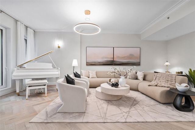 78-29 Austin St Unit Th1, Forest Hills, NY 11375 - living area featuring crown molding and baseboards