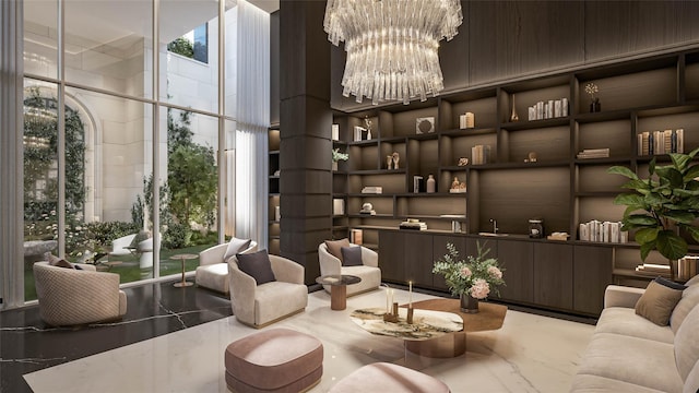 78-29 Austin St Unit Th1, Forest Hills, NY 11375 - lobby featuring a towering ceiling and floor to ceiling windows