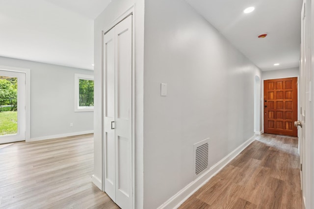 10 De Clark Pl, Nanuet, NY 10954 - corridor with healthy amount of natural light, light wood finished floors, and recessed lighting