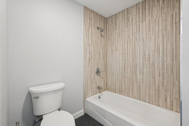 10 De Clark Pl, Nanuet, NY 10954 - bathroom featuring washtub / shower combination and tile patterned floors