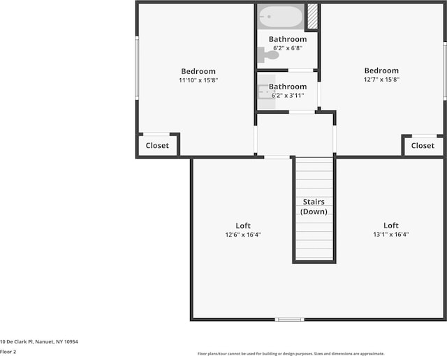 10 De Clark Pl, Nanuet, NY 10954 - view of home floor plan
