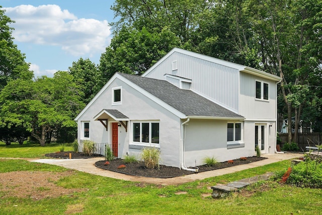 10 De Clark Pl, Nanuet, NY 10954 - modern farmhouse with a shingled roof and french doors