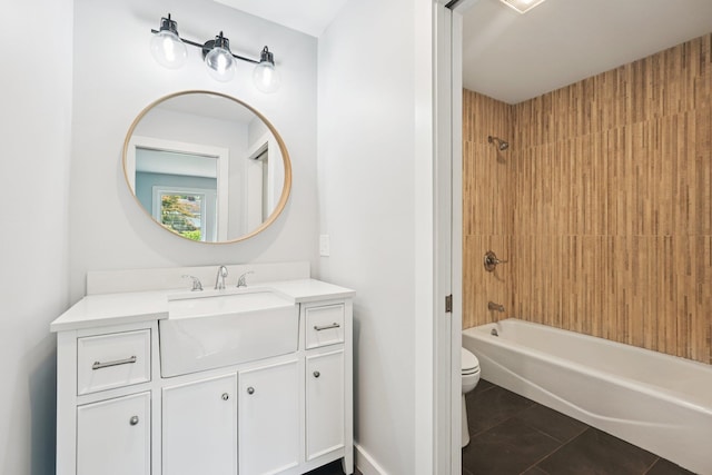 10 De Clark Pl, Nanuet, NY 10954 - full bath with vanity, shower / tub combination, and tile patterned floors