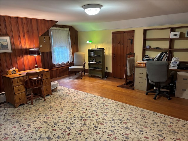 15 Orchard Rd, Poughkeepsie, NY 12603 - office featuring light wood-type flooring and vaulted ceiling