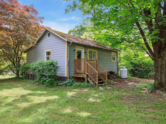 5221-5223 Rte 28, Mount Tremper, NY 12457 - back of house with a yard