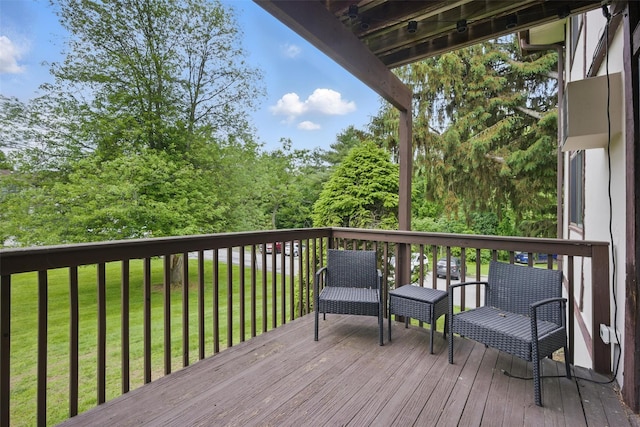 10 Millholland Dr Unit N, Fishkill, NY 12524 - wooden deck with a yard