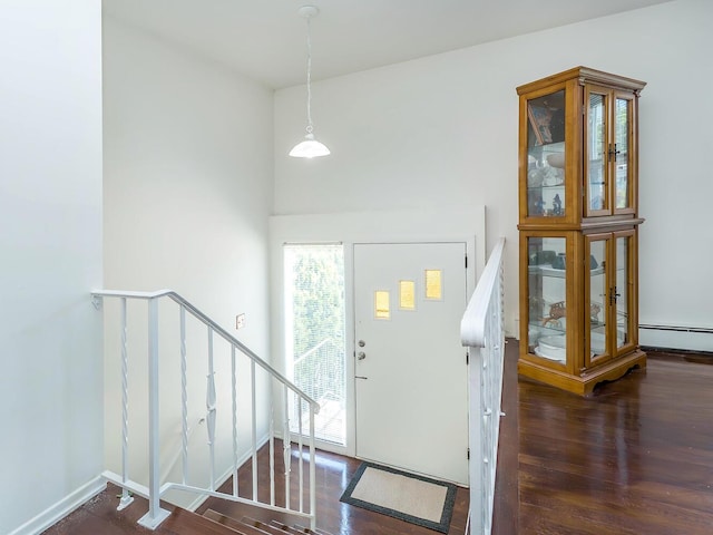 14 Marwood Rd S, Port Washington, NY 11050 - foyer entrance with wood finished floors and stairs