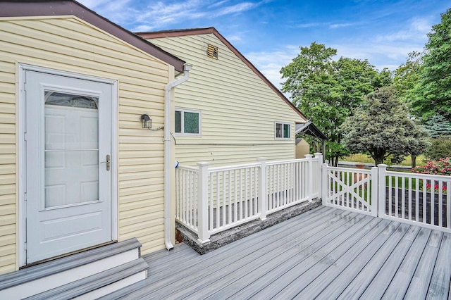 263 Claywood Dr, Brentwood, NY 11717 - view of wooden deck
