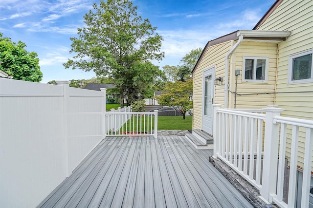 263 Claywood Dr, Brentwood, NY 11717 - view of wooden deck