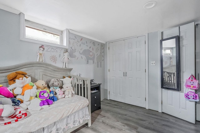 263 Claywood Dr, Brentwood, NY 11717 - bedroom with wood finished floors and a closet