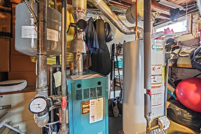 263 Claywood Dr, Brentwood, NY 11717 - utility room with gas water heater