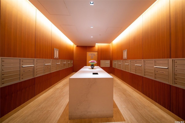 138-35 39th Ave Unit 16K, Flushing, NY 11354 - view of home's community featuring mail area and wooden walls