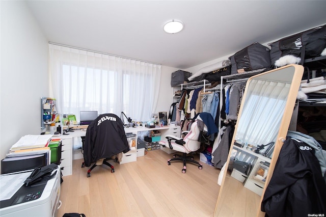 138-35 39th Ave Unit 16K, Flushing, NY 11354 - office area featuring wood finished floors