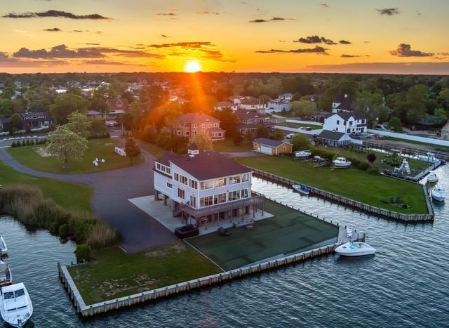 200LOTA Clocks Blvd, Massapequa, NY 11758 - aerial view of property and surrounding area featuring a large body of water