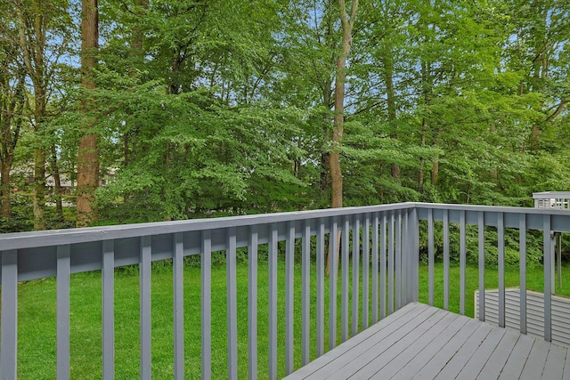 165 Carriage Ct Unit H, Yorktown Heights, NY 10598 - wooden deck with a yard