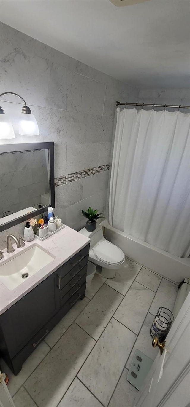 238 Adams St, Deer Park, NY 11729 - bathroom featuring vanity and shower / bathtub combination with curtain