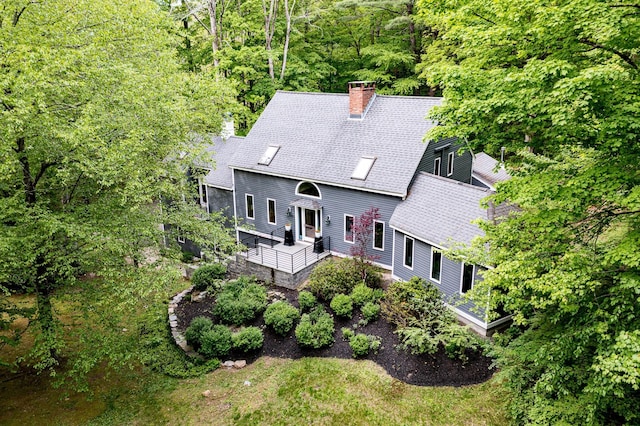 1900 Home, Sheffield, MA 01230 - aerial view of property and surrounding area with a heavily wooded area
