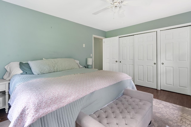 10 Hy Vue Ter, Cold Spring, NY 10516 - bedroom featuring wood finished floors and a ceiling fan