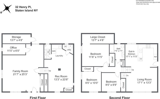 32 Henry Pl, Staten Island, NY 10305 - home floor plan