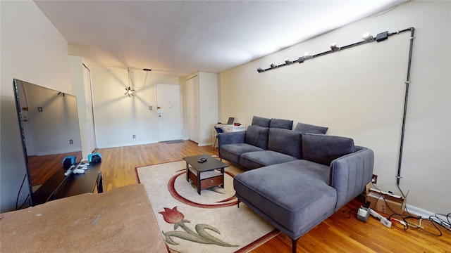 142-20 84th Dr Unit 3K, Briarwood, NY 11435 - living area featuring wood finished floors and baseboards
