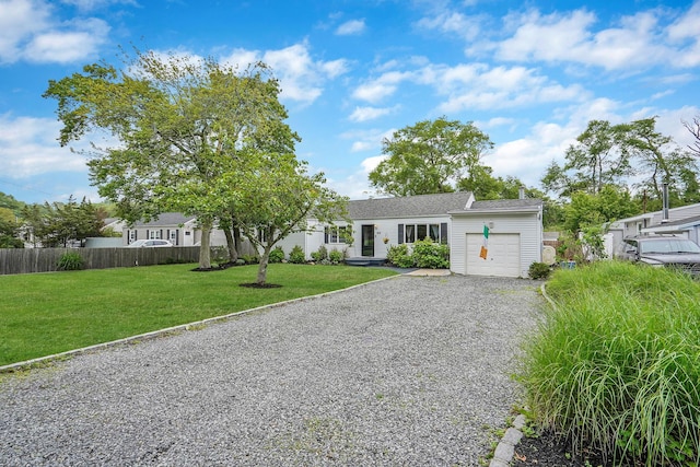 215 Lyman Rd, East Patchogue, NY 11772 - view of front of house with an attached garage and driveway