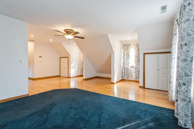 61 Sherwood Hts, Wappingers Falls, NY 12590 - additional living space with wood finished floors, ceiling fan, baseboards, and recessed lighting