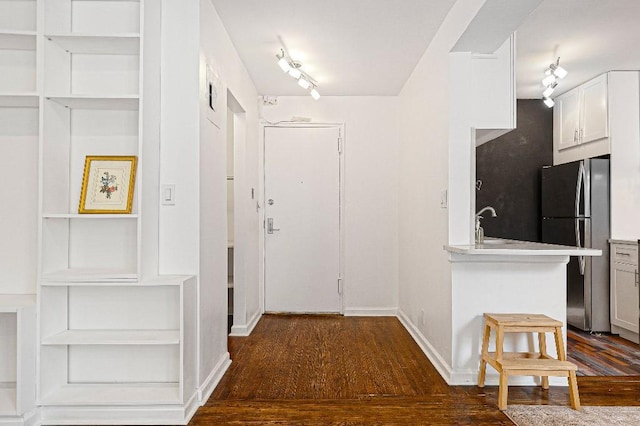36 Hamilton Ave Unit 6S, Staten Island, NY 10301 - hall with dark wood finished floors and baseboards
