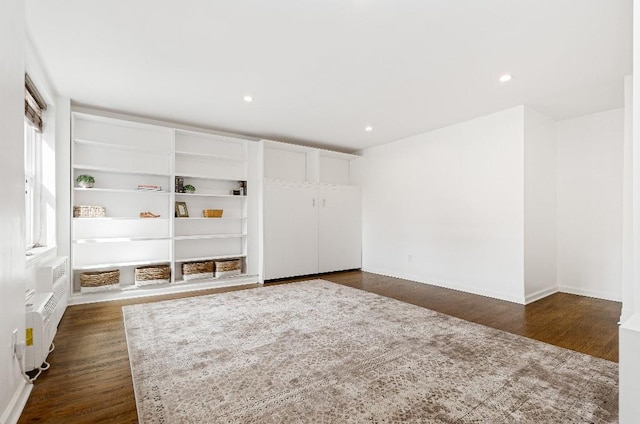 36 Hamilton Ave Unit 6S, Staten Island, NY 10301 - unfurnished bedroom with dark wood-type flooring, recessed lighting, and baseboards